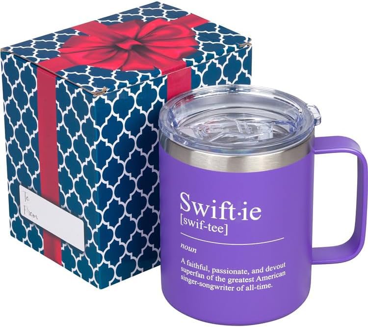 Find Funny Gift Ideas 12oz Stainless Steel Funny Coffee Mug - Holiday Gifts for Music Lovers, Travel Mug Holiday Gift Merchandise for Singer Fans - Album Tumbler Cup Tea Cup Merch