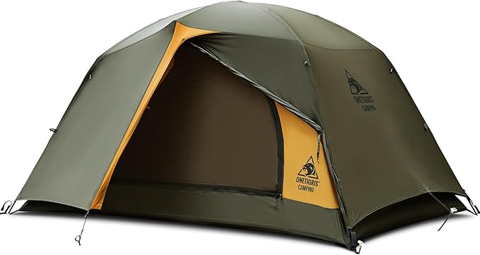OneTigris Stella 4 Season Camping Tent Backpacking 2 Person Waterproof Lightweight Easy Setup Instant 3000mm Waterproof Ra...