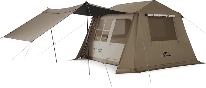 Naturehike Village Instant Tent, 4 Person 8 Person Camping Tent with Full Rainfly, Waterproof Large Cabin Tents for Car Ca...
