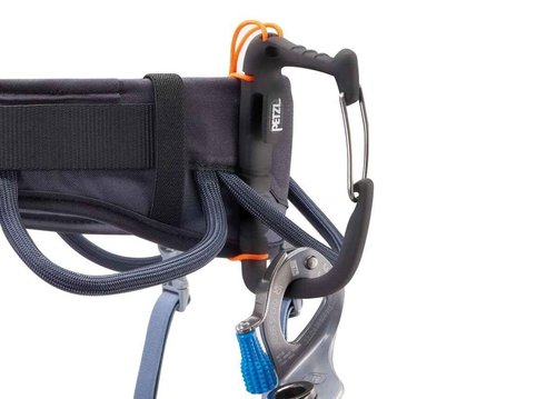 PETZL, Harness Corax Dark Gray S2, Comfortable and fully adjustable harness for gym and outdoor climbing