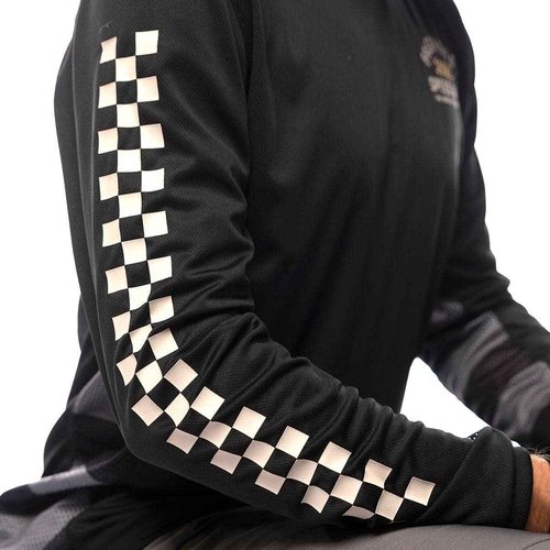 FASTHOUSE Classic Outland Long Sleeve Jersey (Black, Medium)