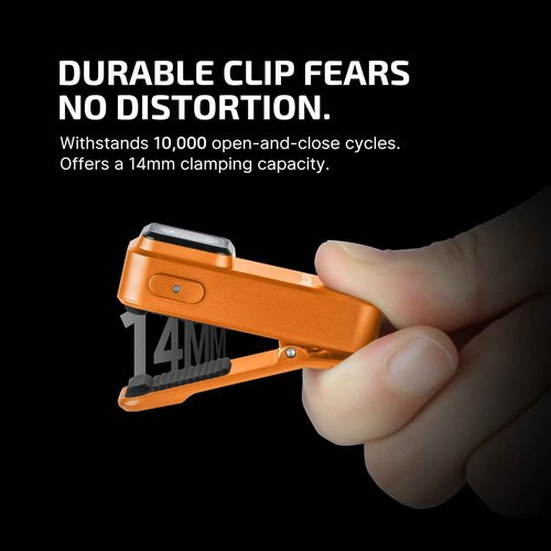 OLIGHT Oclip Rechargeable EDC Flashlight 300 Lumens Dual Sources Bundle Baton4 EDC LED Pocket Light 1300 LMS
