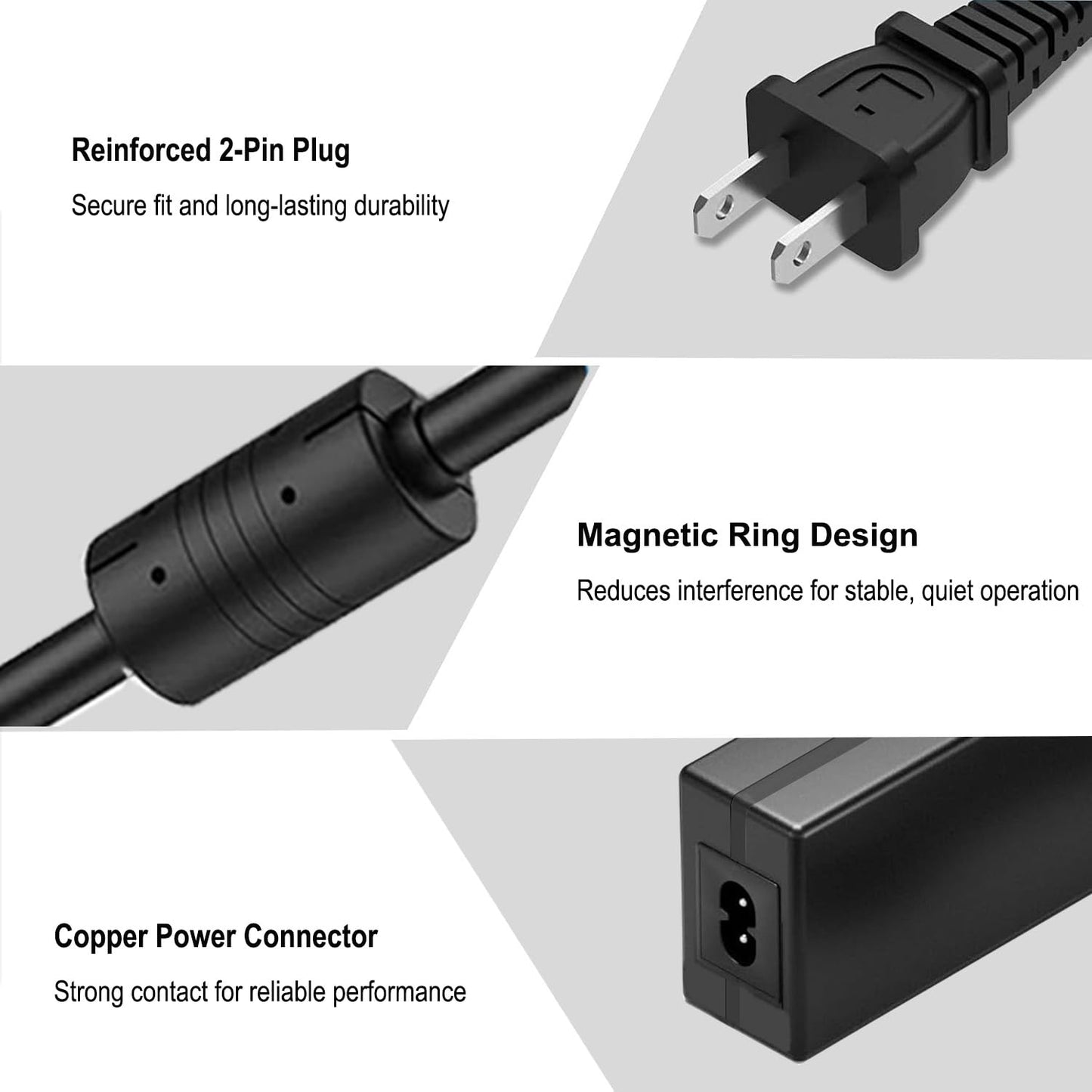 for ResMed AirSense 11 Power Cord, 65W 24V 2.71A Power Suply Replacement for ResMed 39205 E1399 / ResMed 390010 R390-7230, AirSense 11, AirCurve 11, AirMini, S11, AutoSet, 9.8FT Charger Cable