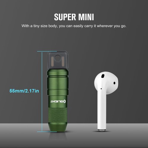 OLIGHT Perun 2 Mini Headlamp 1100 Lumens LED Head Flashlight Bundle IMINI 2 EDC Rechargeable Keychain Flash Light