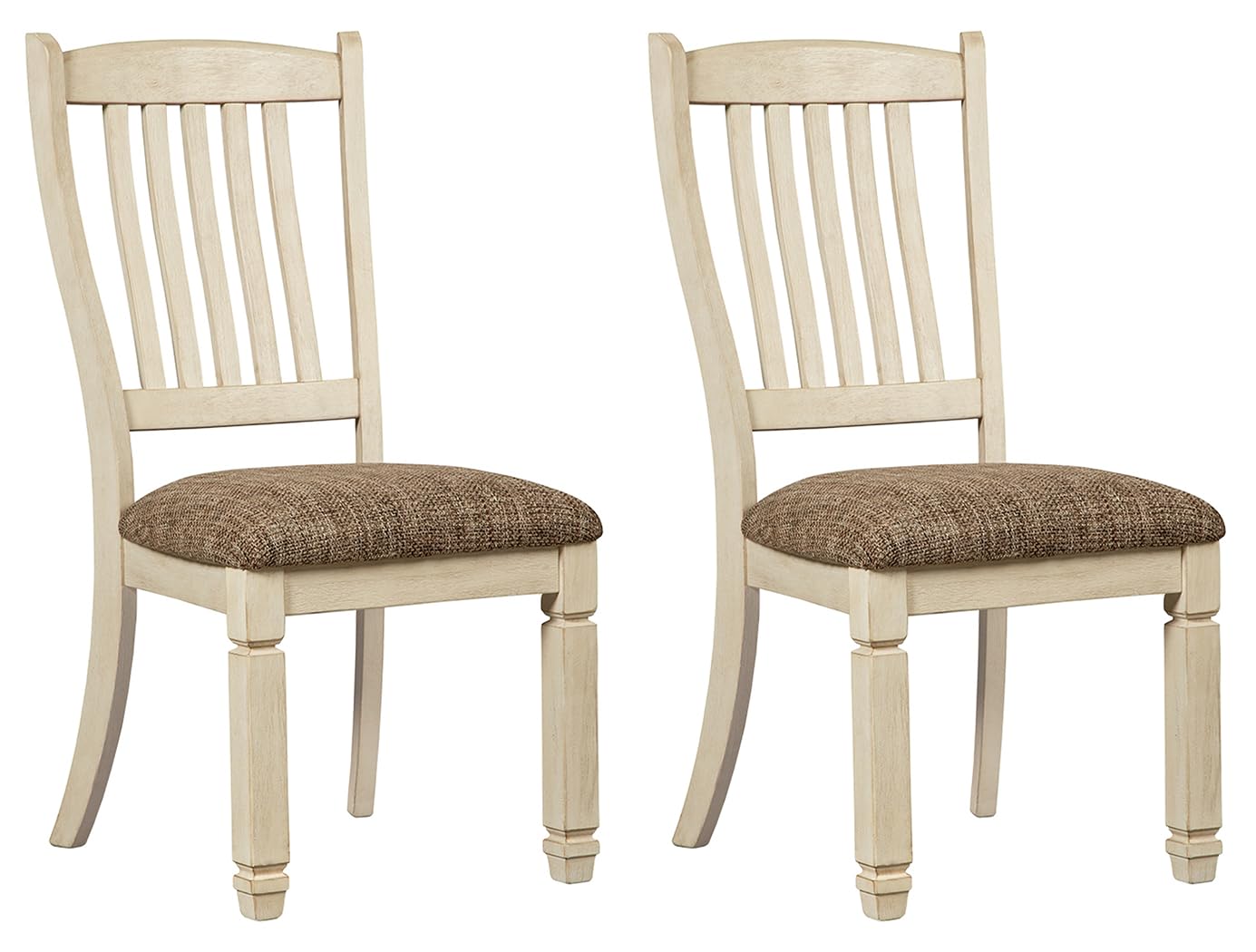 Signature Design by Ashley Bolanburg 20" Upholstered Dining Room Chair, Set of 2, Antique White