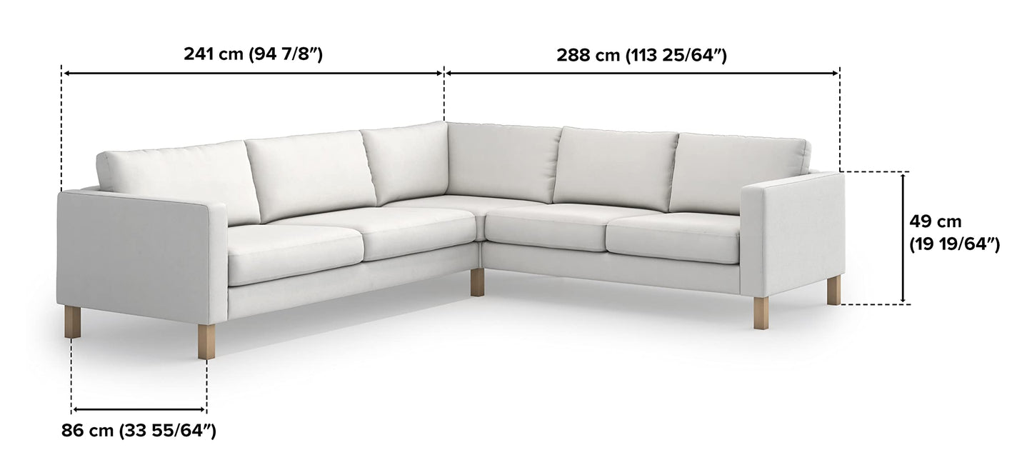 TLYESD Karlstad Cover Replacement for IKEA Karlstad Sofa Cover, Karlstad Corner Sofa Cover, Karlstad Couch Cover Only!(Navy Blue)