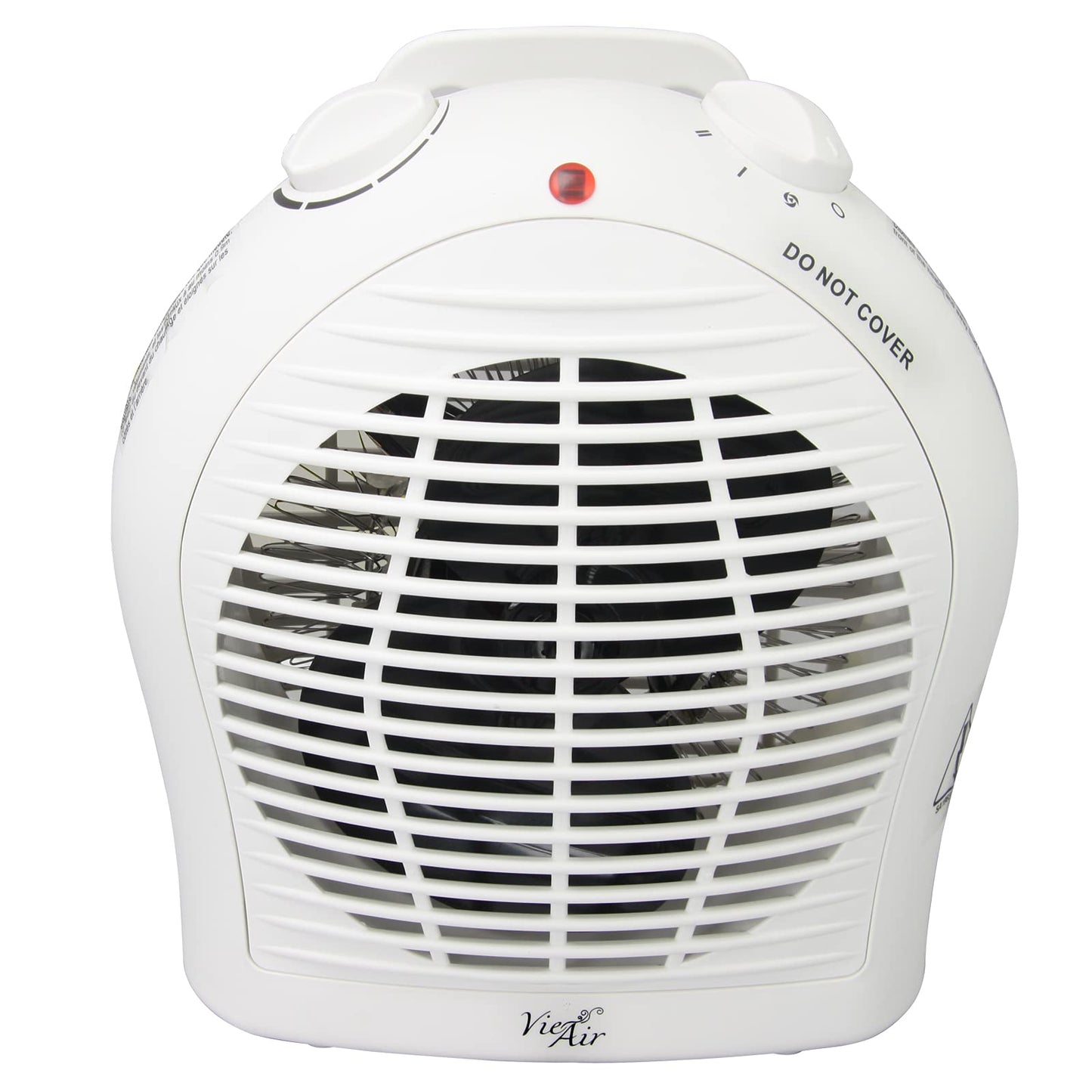 Vie Air Portable 3-Settings Heater With Adjustable Thermostat, 1500W, White