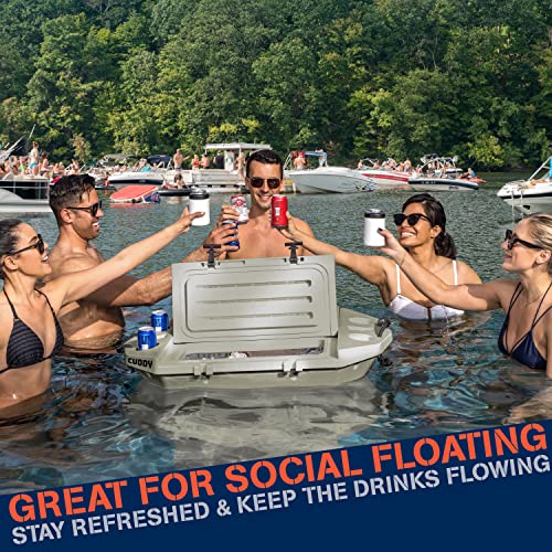 CUDDY Floating Cooler and Dry Storage Vessel for Land & Water – 40QT– Great for River, Beach, Kayak, Pool, & Lake - Multip...