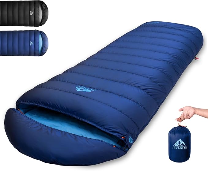BUERTS Down Sleeping Bag for Adults. 680FP Ultralight Portable, Backpacking Sleeping Bag for Hiking, Camping, Mountaineeri...