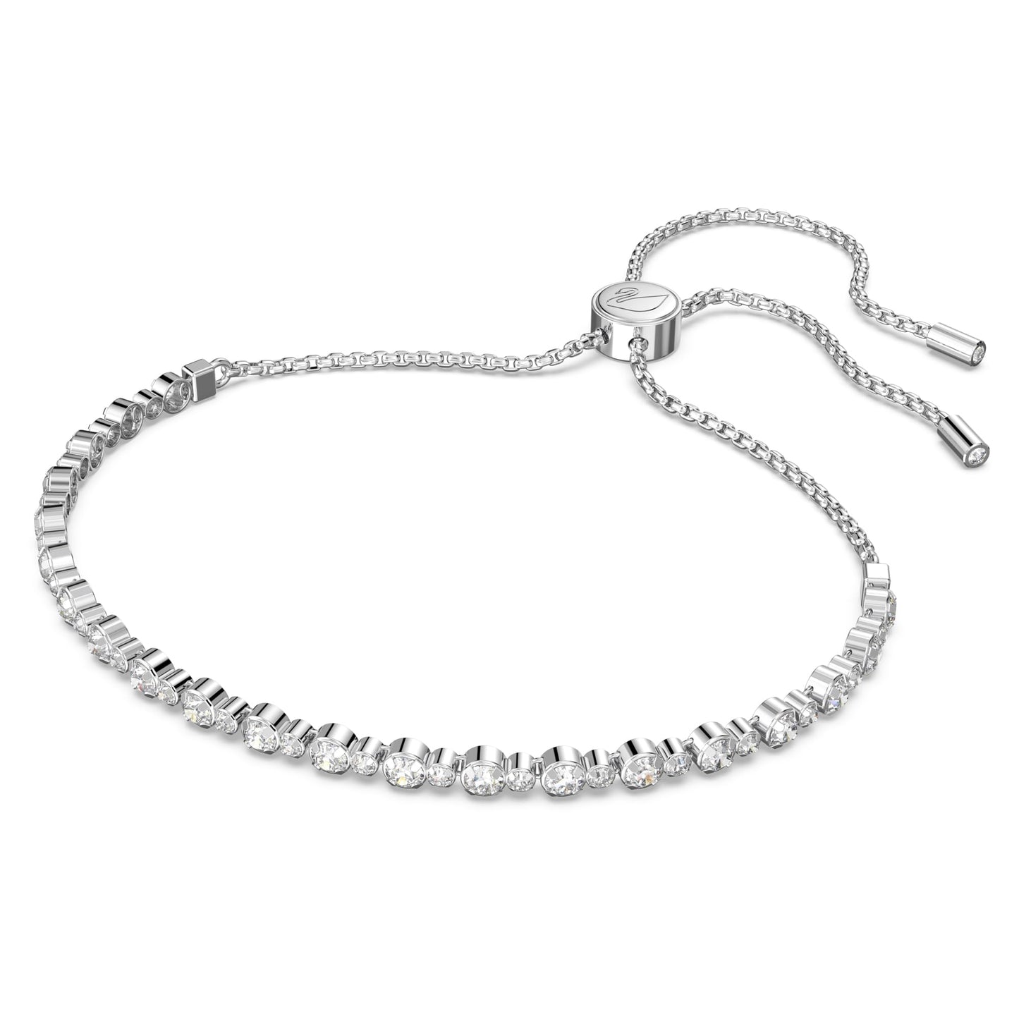 Swarovski Women's Matrix Bracelet Jewelry Collection, Rhodium Finish, Clear Crystals
