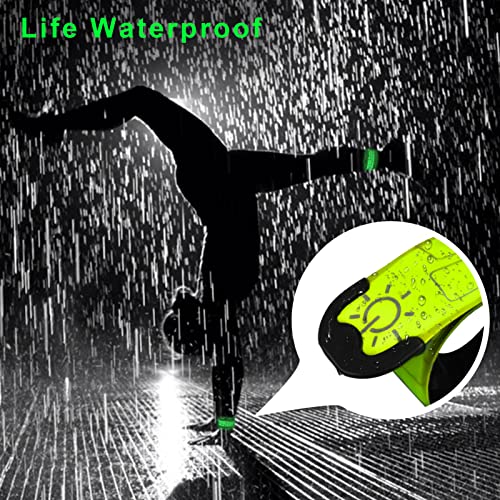 TRAYIU LED Safety Wristband Lights - Rechargeable Light Up Arm Ankle Band Kids Magic Slap Glow Bracelets Reflective Belt H...