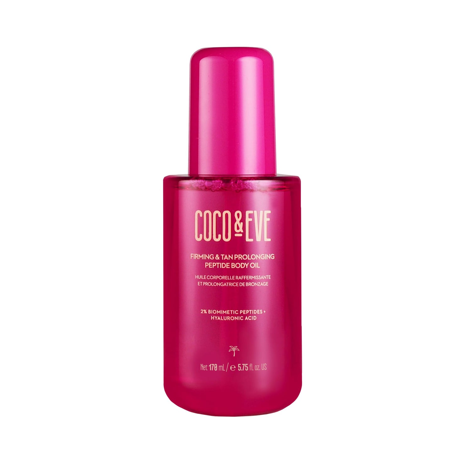 Coco & Eve Firming & Tan Prolonging Peptide Body Oil. Up to 28 Days Natural Tan Extender. After Sun Care with Tropical Oils, Vit