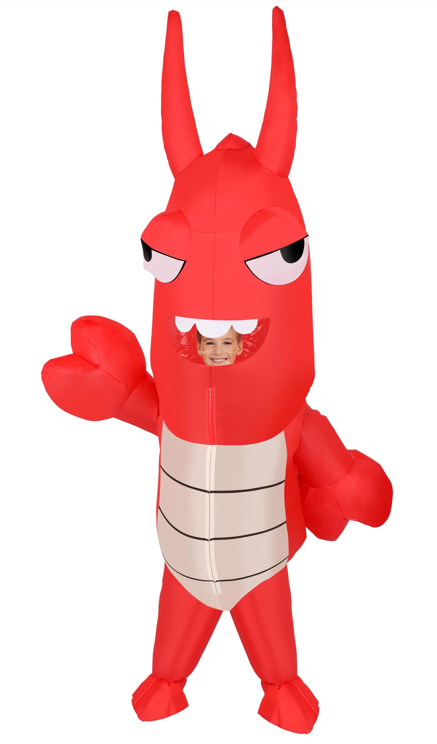 M MH ZONE Inflatable Lobster Costume for Adult Funny Halloween Costumes Cosplay Fantasy Blow up Costume