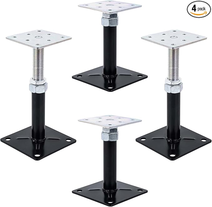 4-Pack Floor Jacks,Floor Straightener,Adjust Supports,Lift Supports,Level Supports,Adjustable House Jack for The Floor,Post 5" to 8"