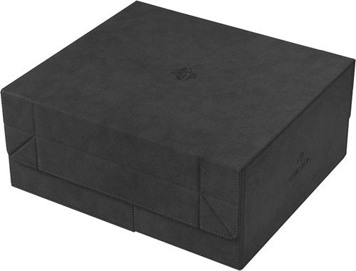 Gamegenic Game's Lair 600+ Convertible Deck Box - Double-Sleeved Card Storage, Holds up to 600 Cards, Premium Card Game Protector, Nexofyber Surface, Black Color, Made