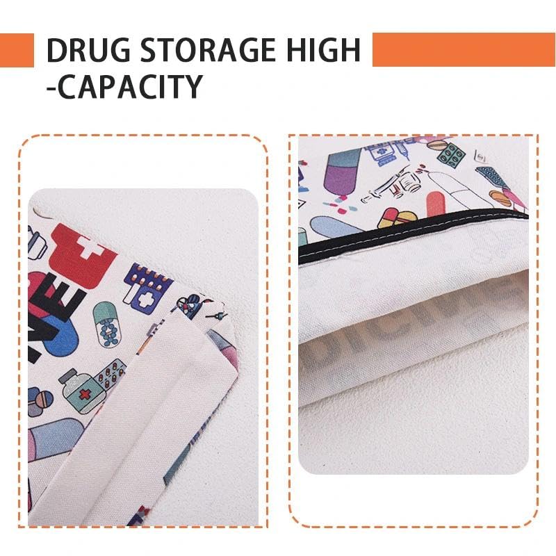 Medicine Organizer Pouch Makeup Bag for Women Men Christmas Birthday Gifts for Doctor Nurse Travel Medication Kit Portable...