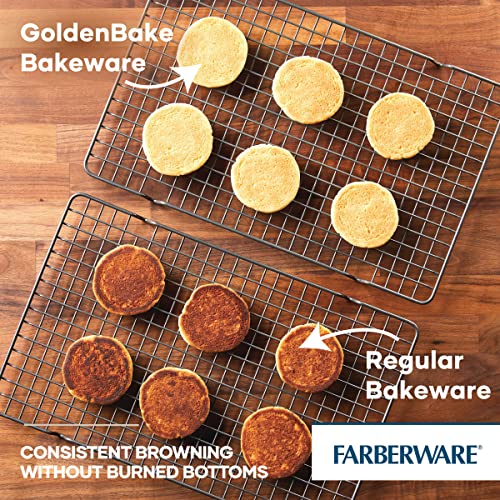 Farberware Insulated Nonstick Bakeware 14-Inch x 16-Inch Jumbo Cookie Sheet, Light Gray