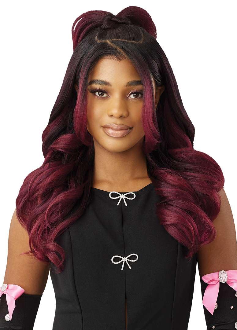 Outre Lace Front Wig - Perfect Hair Line 13X6 - True Frontal - Peak 704 (DRST2/CHOCOLATE CARAMEL)