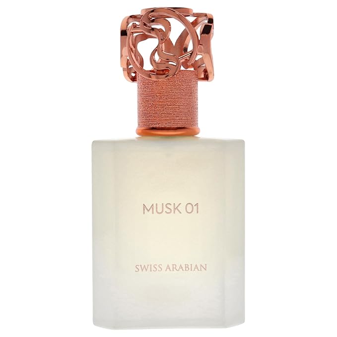 Swiss Arabian Musk 01 - Luxury Products From Dubai - Long Lasting, Addictive Personal EDP Spray Fragrance - Seductive Signature Aroma - 1.7 Oz
