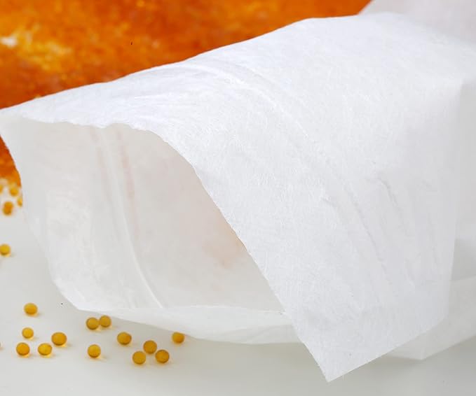 20 Packs Breathable Paper Bags, Zip Lock Storage Bags for Small Items, Silica Gel Beads, Desiccant, Jewelry, Samples, 4.3 by 6.3 Inch