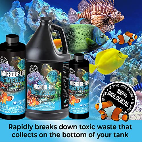 Microbe-Lift Gravel & Substrate Cleaner for Saltwater Aquarium and Freshwater Tanks, Tank Cleaner and Aquarium Water Condi...