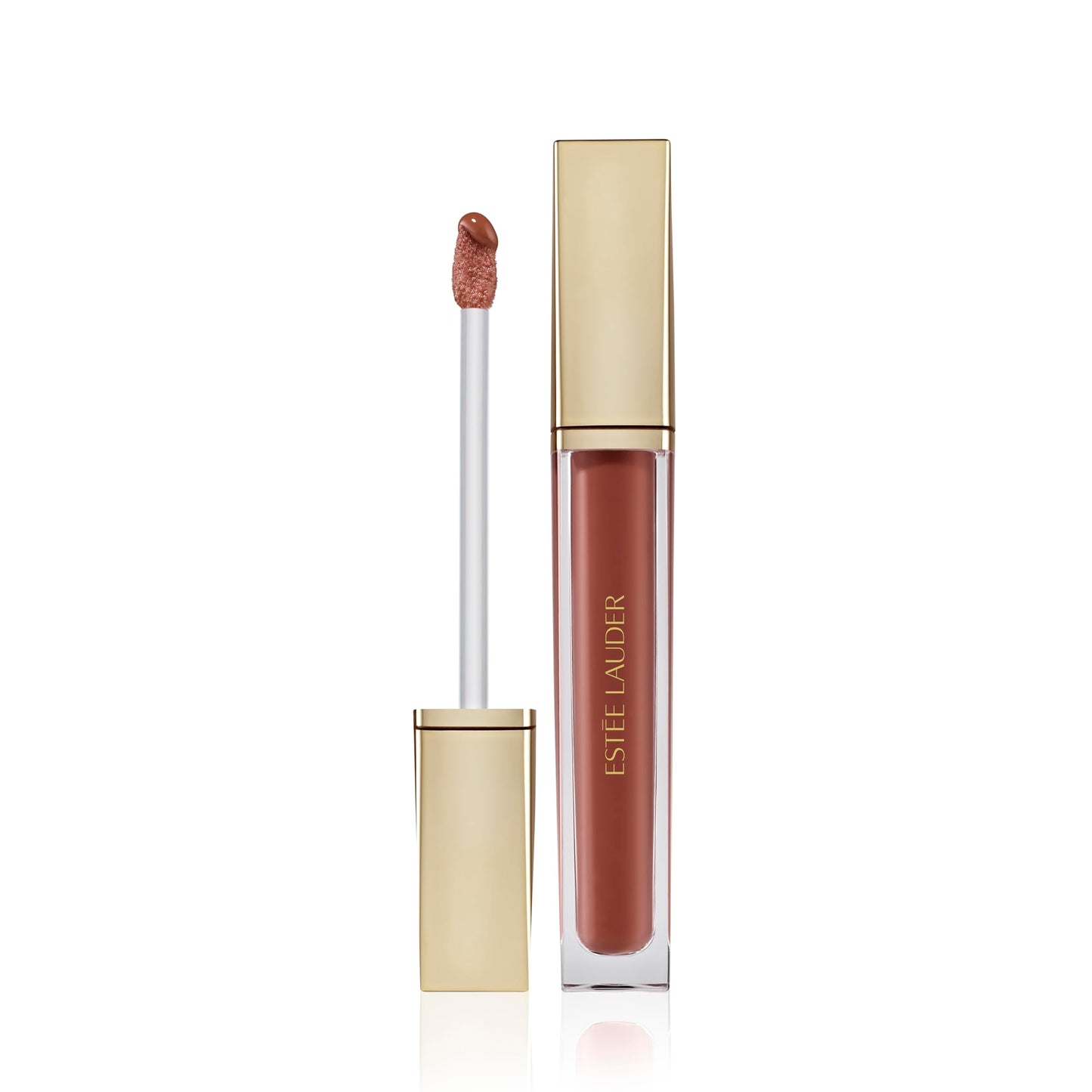 Est  e Lauder Glossy Pout Lip Oil | Plumping & Moisturizing with a Sheer Tint | Includes Hyaluronic Acid + Vitamin E, 04 Maple S