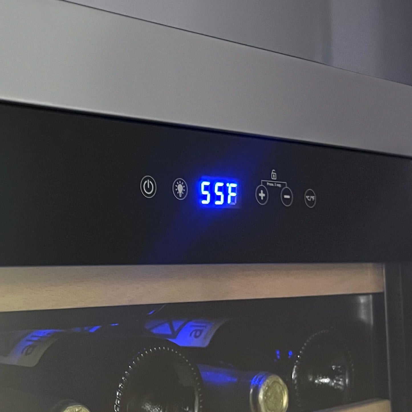 Allavino 22" Wide Cascina Series 55 Bottle Single Zone Stainless Steel Wine Refrigerator KWR55S-1SR