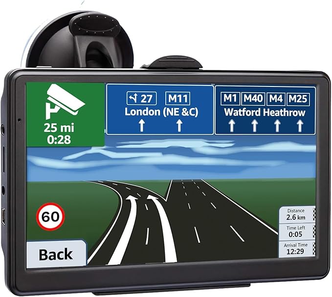 7 Inch GPS Navigaton for Car Truck RV, 2025 Latest Map GPS for Car with Free Lifetime Updates, Voice Guidance, Speed Alert...