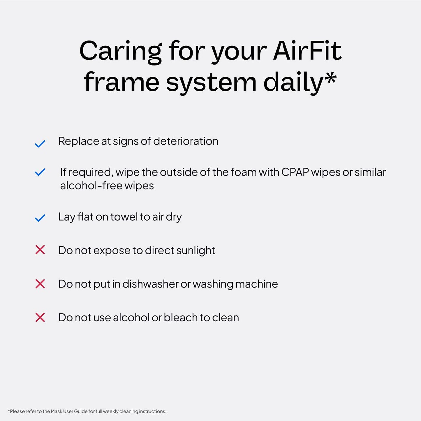 Resmed AirFit N20 Frame System - for Nasal CPAP Mask - Replacement CPAP Accessories - Without Headgear - Large