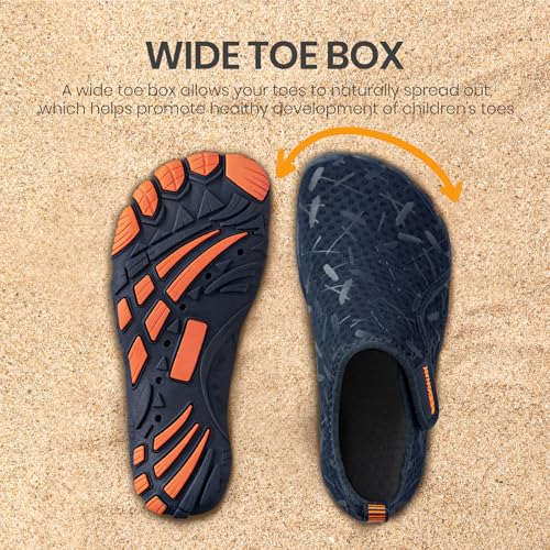 SEEKWAY Barefoot Water Shoes for Kids - Wide Toe Box and Quick-Dry Sand Shoes Toddler for Hiking Swim Beach Pool Kayak Spo...