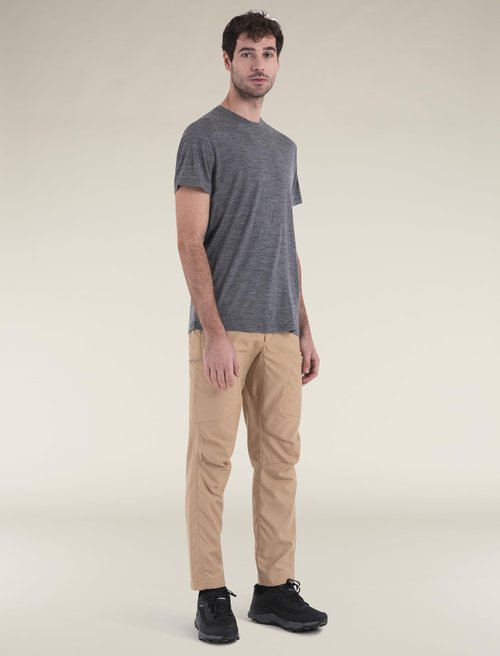 Icebreaker Men's Merino 150 Tech Lite Short Sleeve T-Shirt - Gritstone Heather - Large