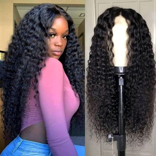 Condescension Human Hair Wig HD Natural Black Jerry Curly Wigs Human Hair 200% Density Real 13X4 Natural Black Jerry Curly Wigs Pre Plucked for Black Women