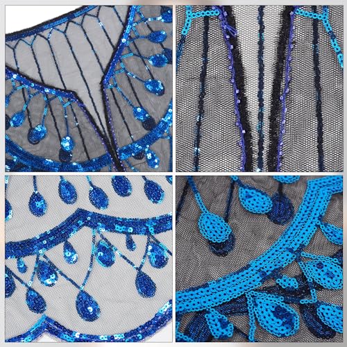 Baisdan 1920s Shawl for Women Gatsby Dress, Flapper Shawl with Beads Set, 1920s Accessories for Women, Roaring 20's Costume