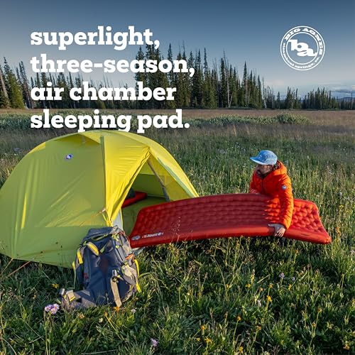 Big Agnes Rapide SL - Insulated Sleeping Pad, Ultralight, All Season Compact Backpacking and Hiking, Pumphouse Sack Includ...