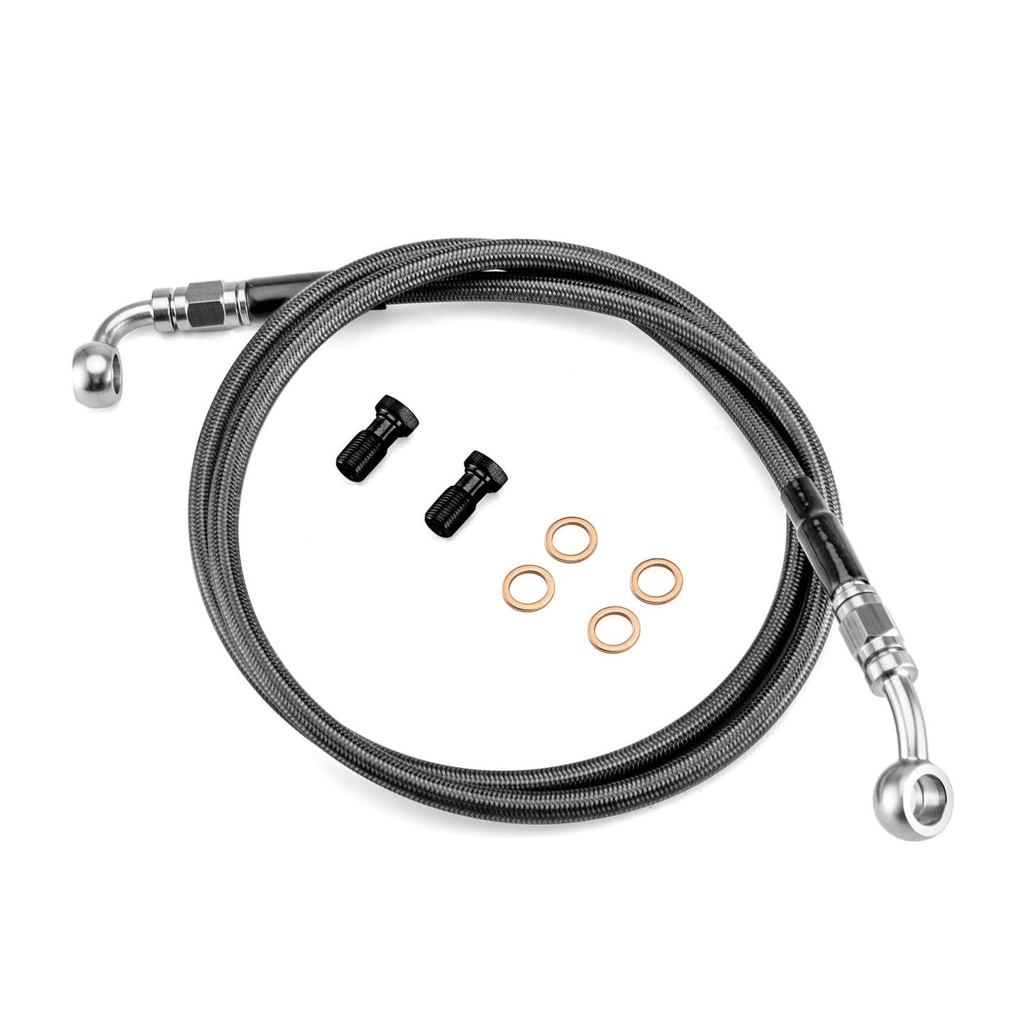 Mofun 50 Extended Length Hydraulic Front Brake Line Kit Non-Abs Stainless Steel Compatible With Harley Sportster Xl883 Xl883N 20