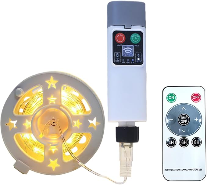 Fairy Lights Plug in, 100 Led with Remote 32Ft, Long Twinkle Light Waterproof String Light Camping Lights, 3 Timer 8 Mode...