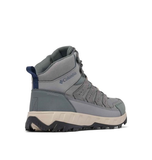 Columbia Mens Strata Trail Mid Waterproof, City Grey/Savory, 10