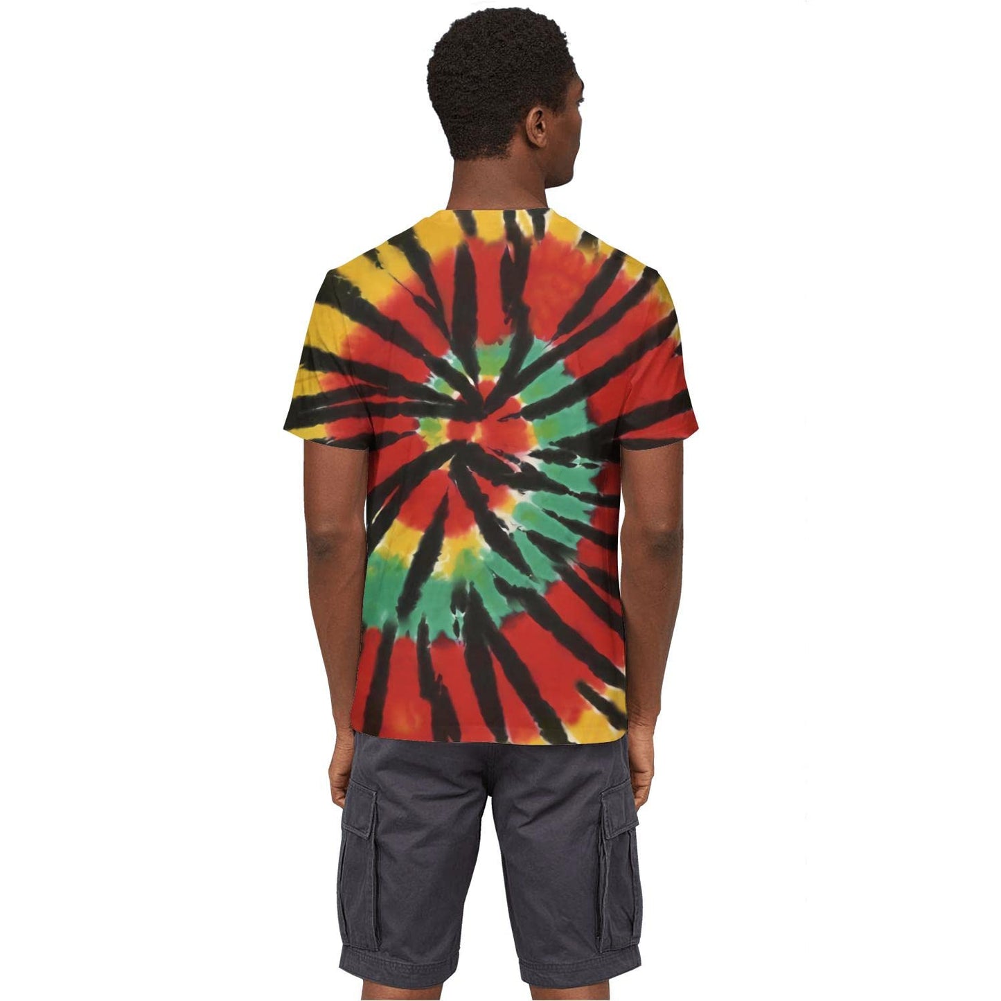 Tie Dye Shirts for Men Women, Short Sleeve Mens Tie Dye Shirts, Mens Women Rainbow Tie Dye T Shirts XL