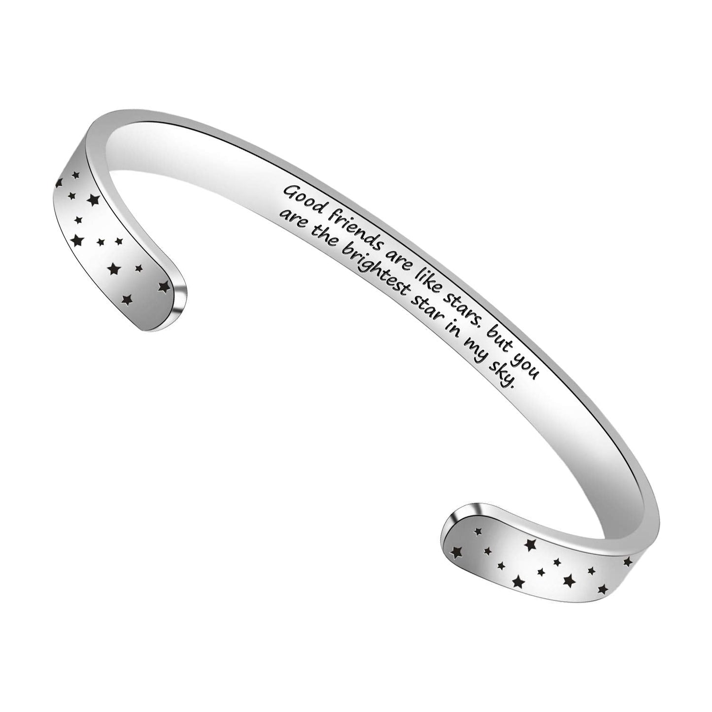 Btysun Friendship Bracelets Friend Bracelets Gifts for Women Inspirational Cuff Bracelets Birthday Gifts for Friend Female Mantr