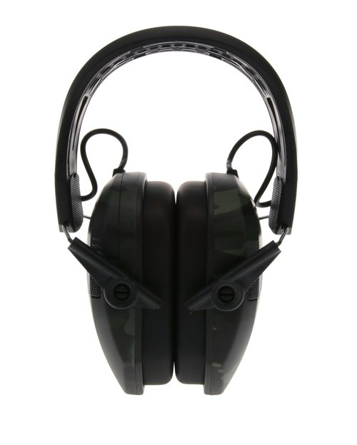 Walker's Razor Tacti-Grip Earmuffs with Walkie Talkie, Multicam Camo, 23 NRR, 3 Mile Range, 22 Channel Shooting Muffs Bundle