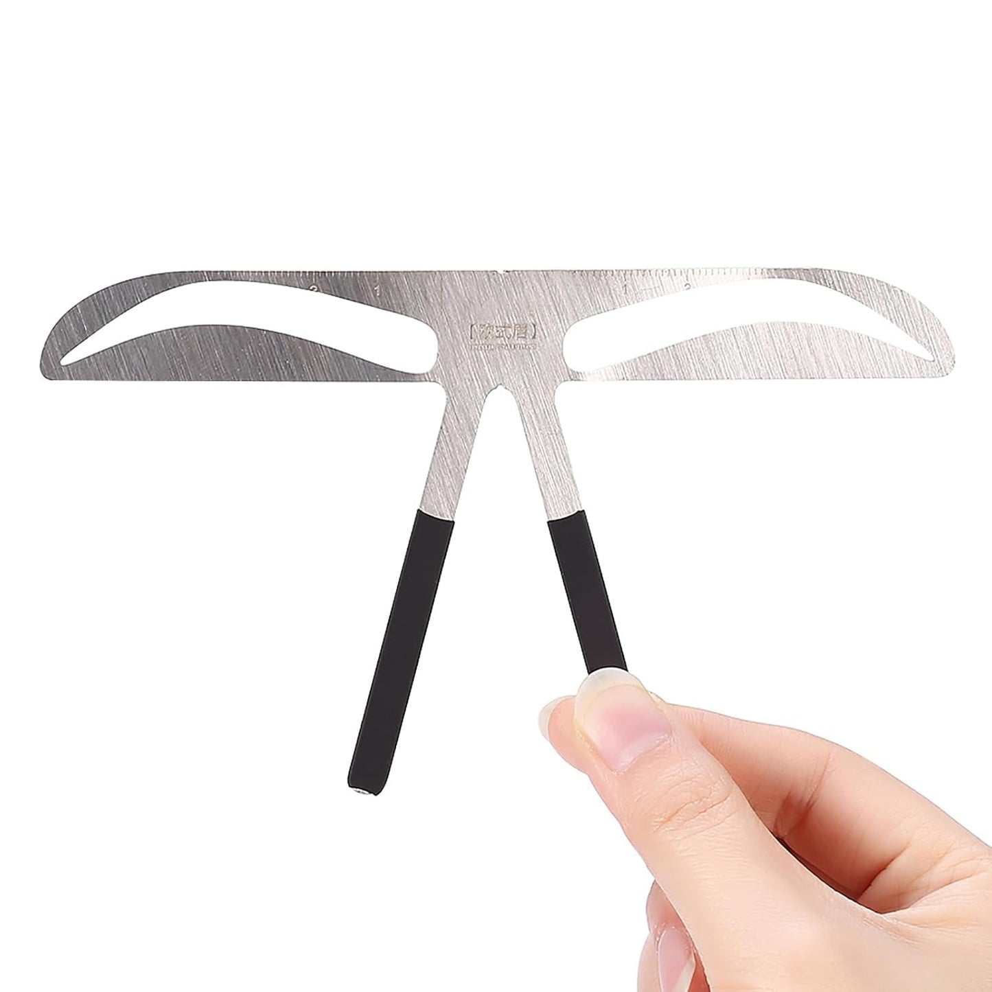 Eyebrow Mapping Tool,Eyebrow Patterns DIY Stencil, Stainess Steel Eyebrow Ruler Measurement Microblading Permanent Gold Ratio Positioning Tool(European Eyebrow)