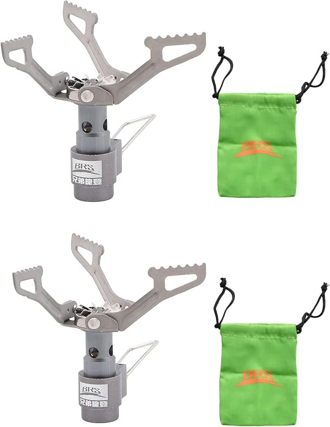 BRS -3000T Backpacking Stove Camping Portable Propane Butane Stove Mini Stove for Outdoor Travel Mountaineering Cooking (2...