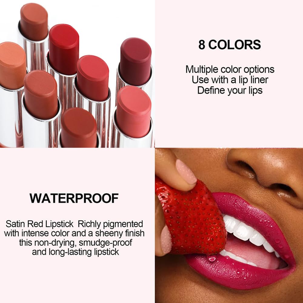 2-in-1 Light Purple Matte Lip Liner & Lipstick Combo Set,Lips Kit with Lip Liner Lip Stains Long Lasting Waterproof Smudge Proof