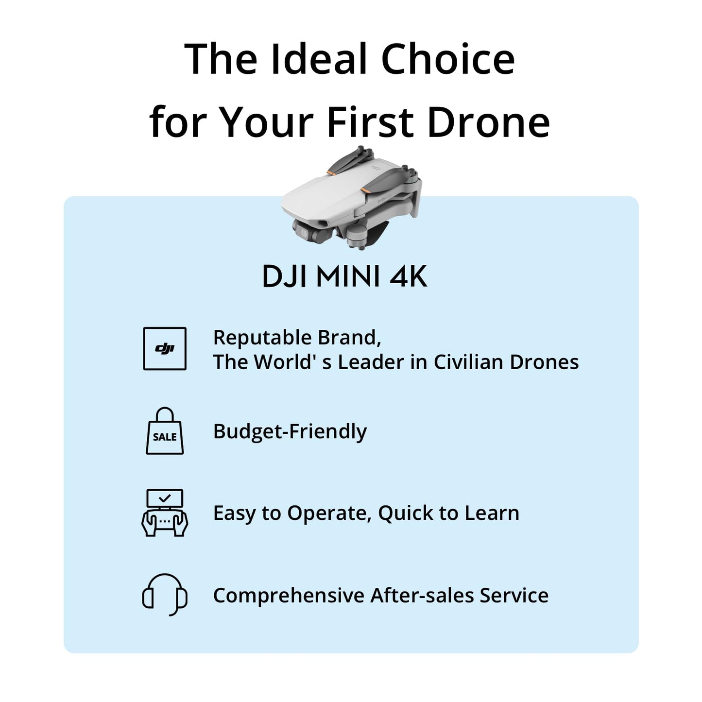DJI Mini 4K Fly More Combo, Drone with 4K UHD Camera for Adults,3 Batteries for 93-Min Max Flight Time.Lanyard, Landing Pad, Landing Gear, Propeller Guard