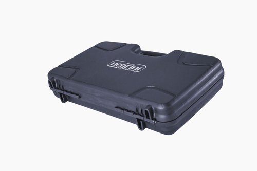 Negrini HYBRID Pistol Carrying Case - RMR Cut, Full Size, Combination Locking, Stackable - Handgun Travel Case - Navy