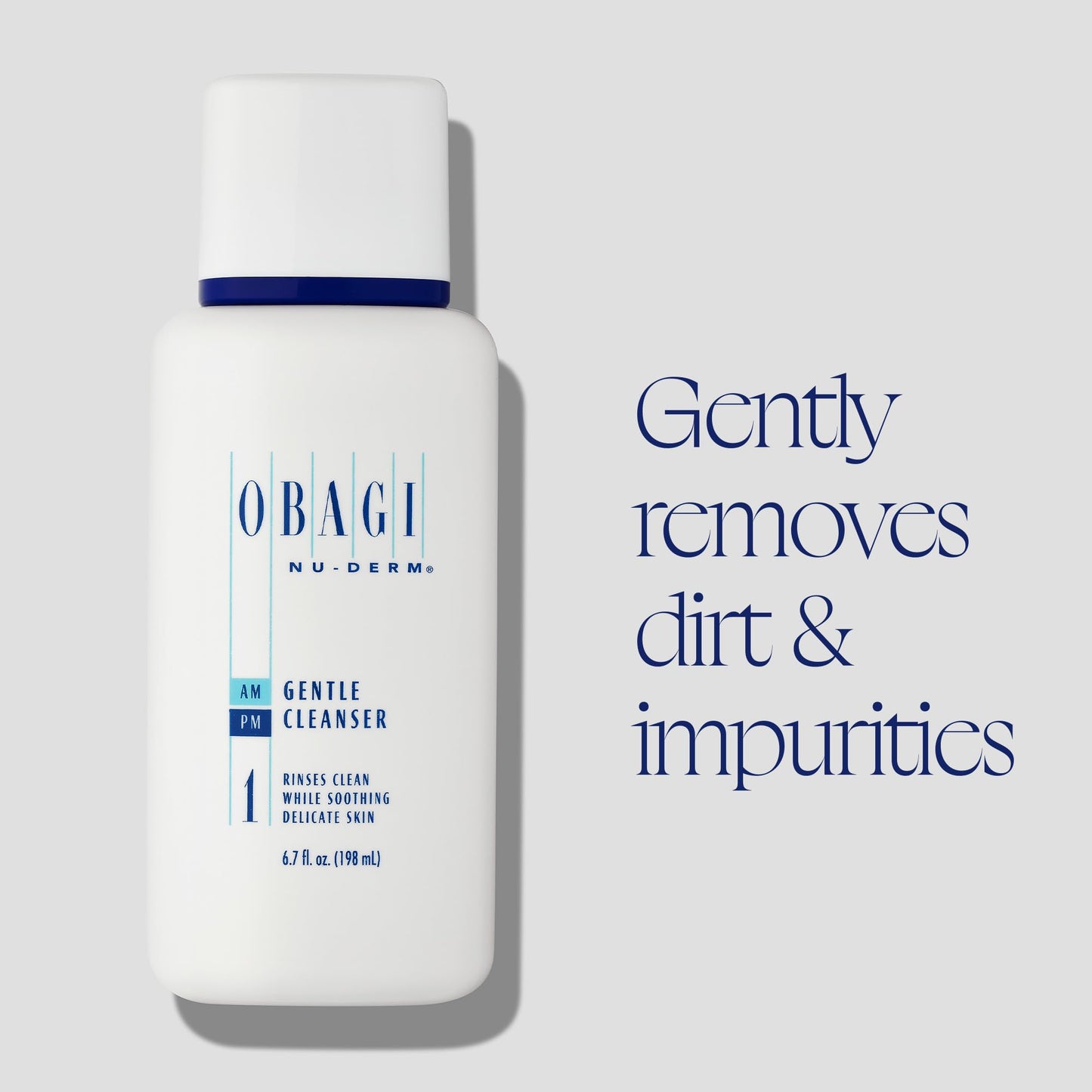 Obagi Nu-Derm Gentle Cleanser - Mild Face Cleanser that Removes Daily Impurities & Build-Up For Normal to Dry & Sensitive Skin -