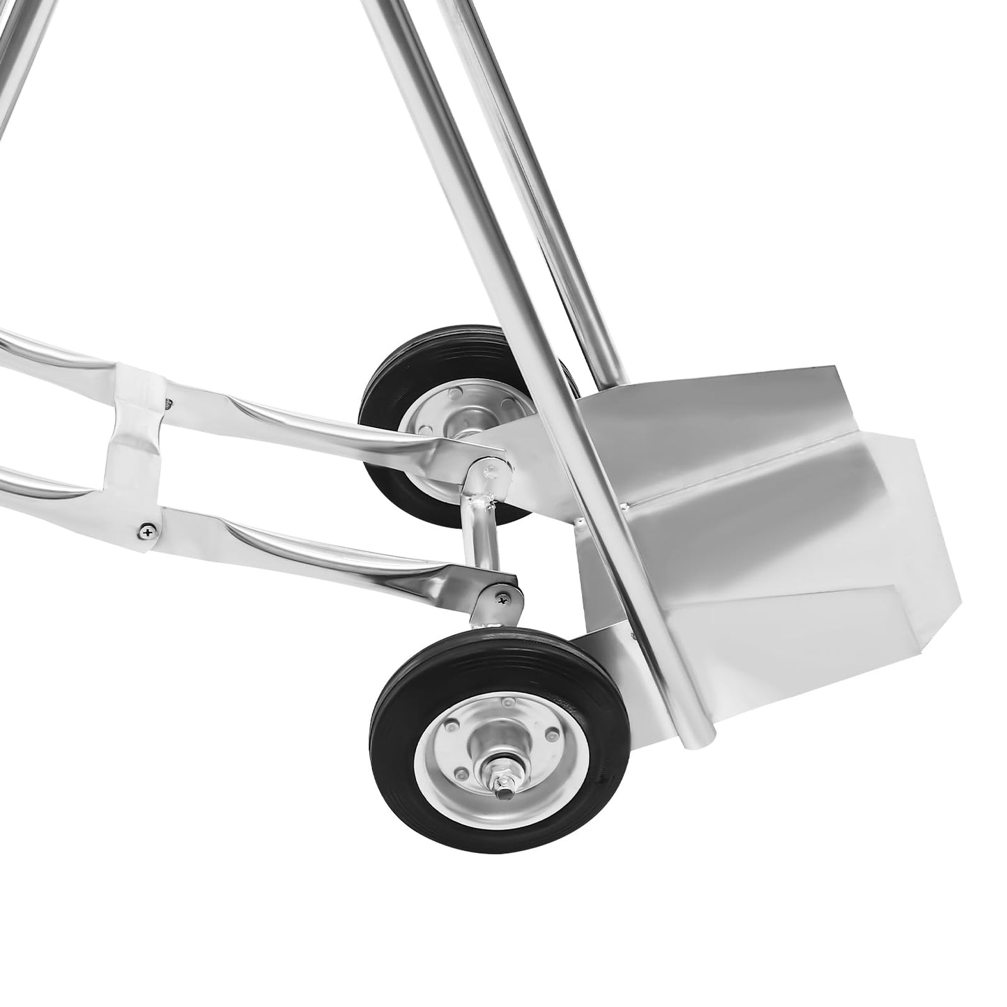 LyeXD Oxygen Tank Cart Dolly with Handles, Stainless Steel Gas Cylinder Cart Trolley Truck with Wheels, Multi Function Handcart for Hospitals, Clinics