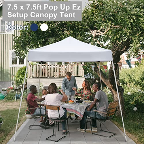 Outvita Canopy 7.8x7.8' Pop Up Commercial Instant Gazebo Tent, Waterproof & UV Protection Canopy Tent with Slant Legs for ...