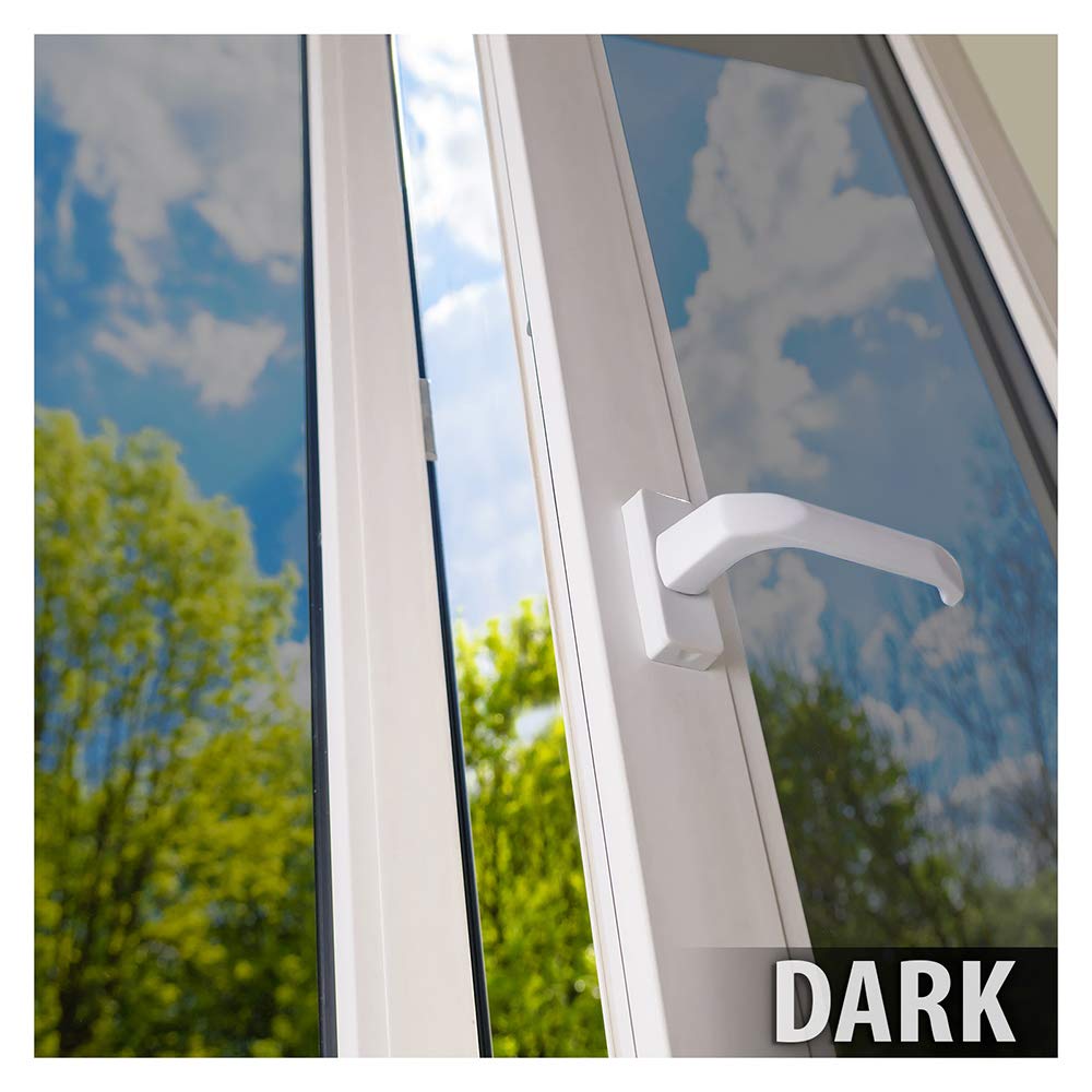 BDF S4MS15 Window Film Security and Daytime Privacy 4 Mil Mirror Silver (Dark) - 36in X 12ft