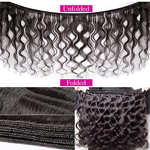 Body Wave Bundles Human Hair 18 20 22 Inch Unprocessed Brazilian Virgin Hair Weave Human Hair 3 Bundles 12A Natural Black Color Body Wave Hair Extensions